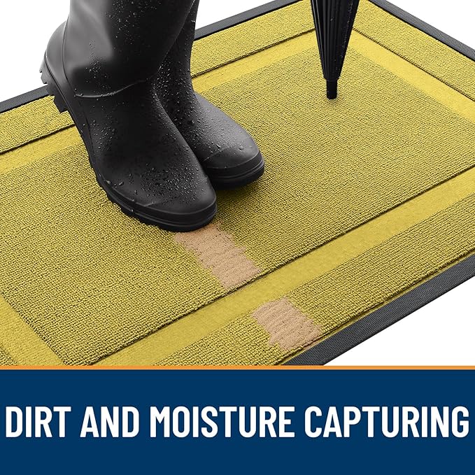 OLANLY Front Door Mat Indoor Outdoor Entrance, Waterproof All-Season, - Image 5