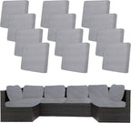 12Pcs Stretch Patio Cushion Covers, Outdoor Couch Covers Replacement, Outdoor by BIETYONE