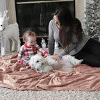 Bedsure GentleSoft Fleece Blanket Twin Size Dusty Pink - Image 7