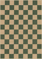 Lahome Checkered Easy Jute Dining Room Rug, 5x7 Indoor Outdoor Rugs - Image 9