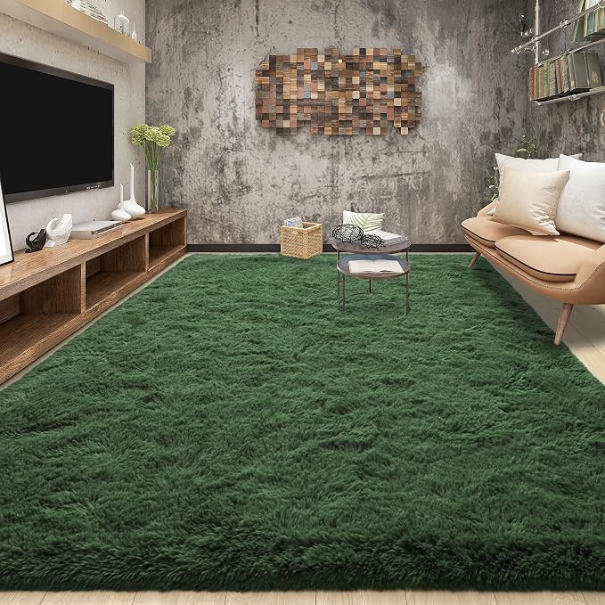 Tepook Soft Fluffy Rugs for Living Room, 5x8 Shaggy Area Rug for Bedroom - Image 3
