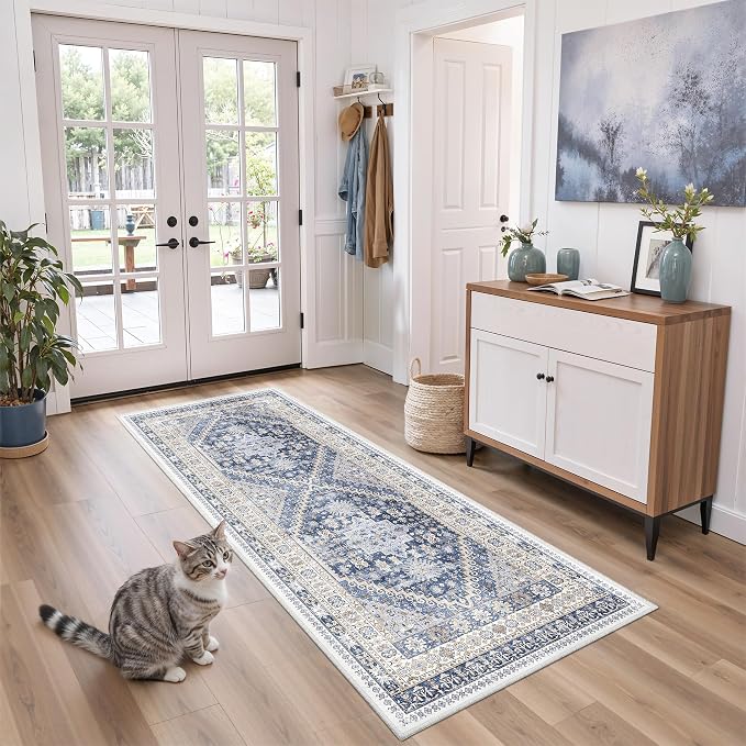 zesthome 2x6 Runner Rug for Hallways, Machine Washable Rug, Non Slip Vintage by Zesthome