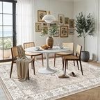 Living Room 6x9 Area Rugs: Farmhouse Washable Ultra Soft Carpet - Image 2
