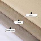 Chyhomenyc Camel Valance for Windows, Light Filtering Faux Linen Textured Small - Image 6
