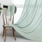 MYSKY HOME 95 Inch Curtains Farmhouse Light Filtering Privacy Curtain Drapes - Image 9