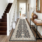 TOPRUUG Washable 2x8 Runner Rug: Vintage Non-Slip Stain Resistant Rug Low Pile - Image 2