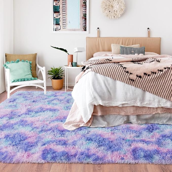 Rugs for Living Room 5x7, Soft Shaggy Modern Shag Area Rug for Bedroom - Image 3