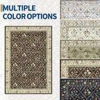 Runner Rug for Hallway Entryway 2.5x8 Farmhouse Floral Non-Slip Machine - Image 9