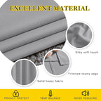 NICETOWN Silver Grey Bedroom Curtains 63 inch Length 2 Panels Set - Image 4