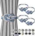 NICEEC 4 Pack Mini Magnetic Curtain Tiebacks Nordic Simple Style Drape Tie by NICEEC