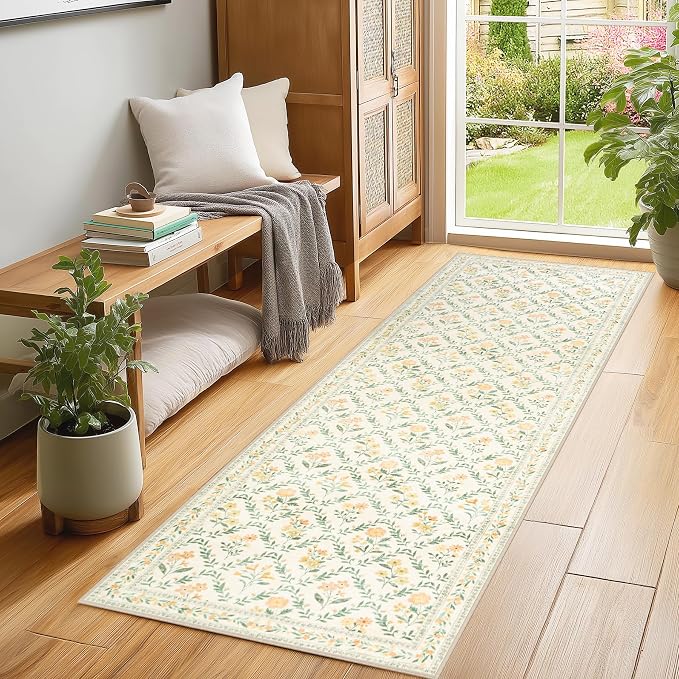 Runner Rug for Entryway: 2x6 Kitchen Rugs Non Slip Washable Ultra-Thin Soft - Image 3
