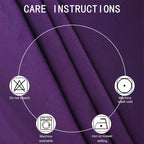 LEMOMO Blackout Curtains 52 x 63 inch/Purple Curtains Set of 2 Panels/Thermal - Image 4