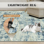 10x14 Area Rugs for Living Room Washable Rug: Anti-Skid Abstract Modern Living - Image 6