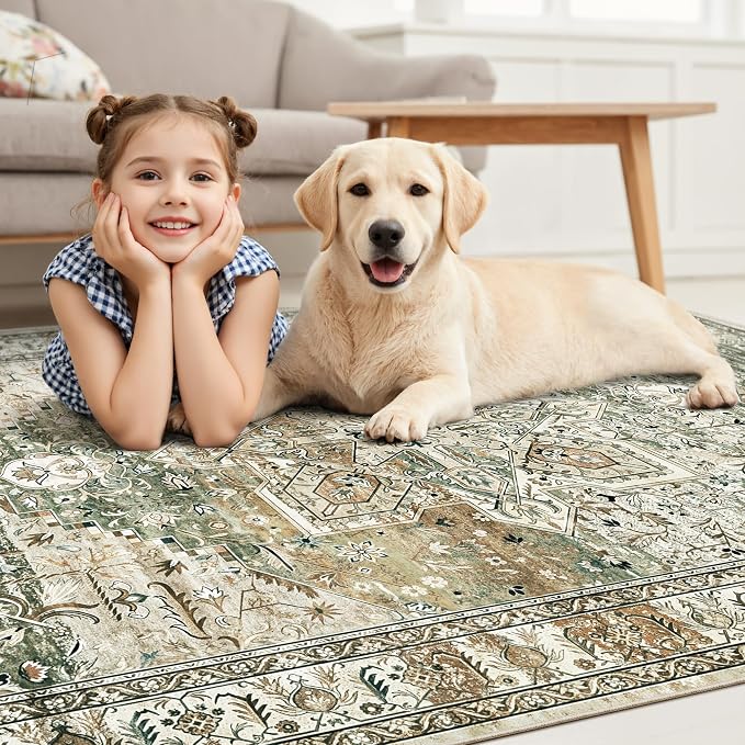 Soalmost Washable Area Rug 8x10, Large Soft Rugs - Image 3