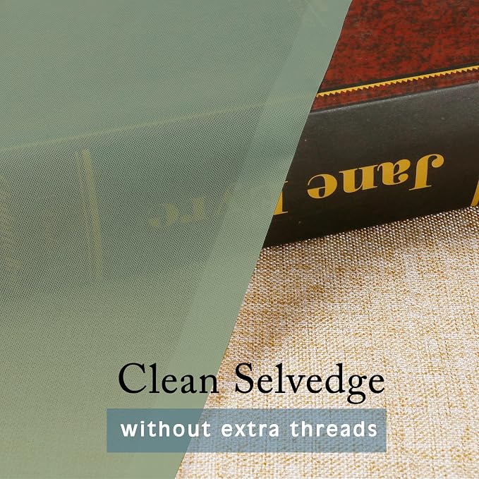 OWENIE Sage Green Sheer Curtains 96 Inches Long 2 Panels Set, Elegant Sheer - Image 8