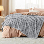 Bedsure GentleSoft Silver Grey Throw Blanket - Image 6