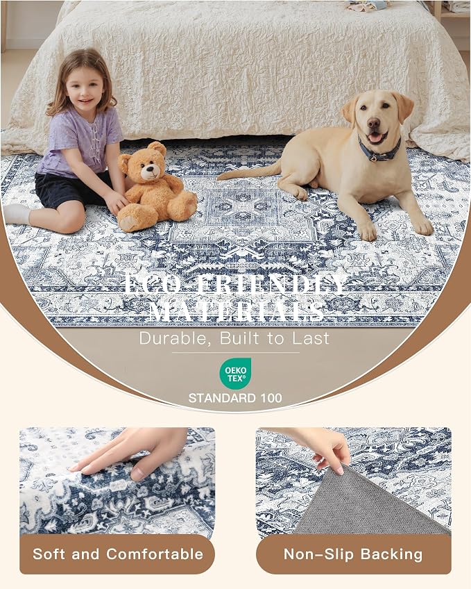 Madane Hallway Washable Runner Rug - Image 6