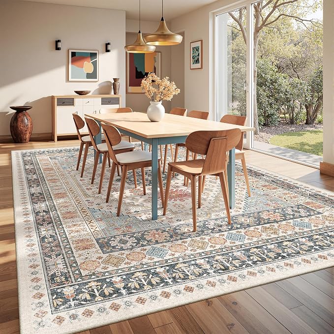 Washable Rugs 8x10 Area Rugs for Living Room, Non-Slip Backing Large Rug for - Image 5