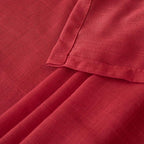 BGment Red Linen Curtains 40 Inch Length - Image 8