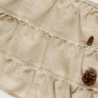 jinchan Ruffled Valance Curtain Slubbed Crossed Kitchen Valance Vintage - Image 8