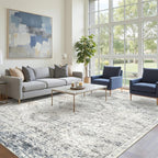 10x14 Area Rugs for Living Room, Non Slip Machine Washable Vintage Rugs - Image 3