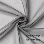 OWENIE Grey Sheer Curtains 72 Inches Long 2 Panels, Transparent Voile Sheer - Image 4