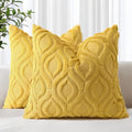 decorUhome Summer Throw Pillow Covers 22x22 Inch Set of 2, Soft Plush Faux Wool by decorUhome