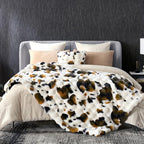 Cozy Bliss Cow Print Faux Fur Throw Blanket - Image 2