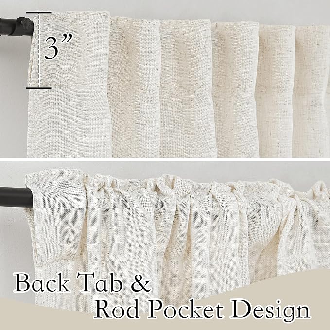 RYB HOME Semi Sheer Curtains - Image 2