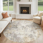 UERMEI 6ft Round Area Rug Living Room Rugs by UERMEI