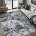 Area Rugs 6x9 for Living Room: Washable Rug Modern Abstract Neutral Soft by pmtsns
