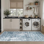 Runner Rug 2'x6' Abstract Washable Non-Slip Runner Rugs - Image 4