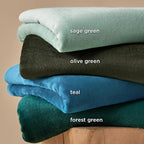 Bedsure GentleSoft Fleece Throw Blanket Olive Green - Image 5
