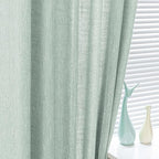 MYSKY HOME Living Room Curtains 84 Inches Long Semi Sheer Light Filtering - Image 4