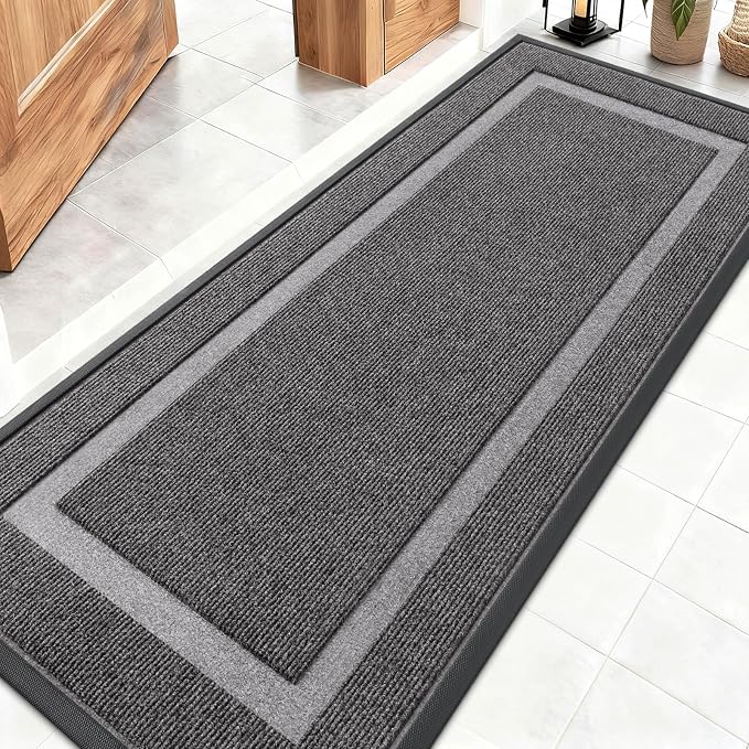 OLANLY Front Door Mat Indoor Outdoor Entrance, Waterproof All-Season, by OLANLY