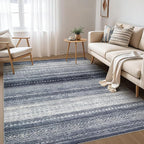 Nakagishi Area Rug Living Room Rugs: 4X6 Machine Washable Boho Large Neutral by NakagishiAreaRug