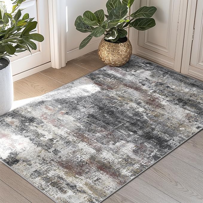 2x3 Rugs for Entryway Entrance Kitchen Bathroom, Machine Washable Modern - Image 4