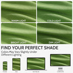 Extra Long Curtain Lime Green Morden Linen Blend Light Filtering Back Tab - Image 4