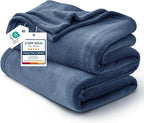 Bedsure GentleSoft Fleece Bed Blankets Full Size Mineral Blue by BEDSURE