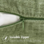 MIULEE Pack of 2 Couch Throw Pillow Covers 18x18 Inch Spring Soft Sage Green - Image 3
