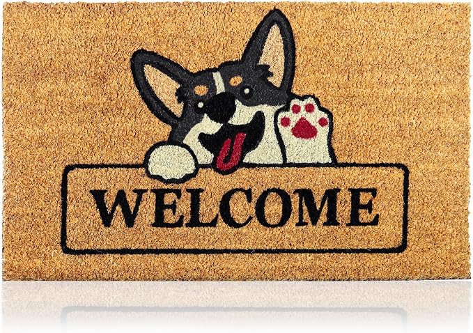 Welcome Dog - 17"x29" - Coir Door Mat - Welcome Mats by AmaruDoorMats