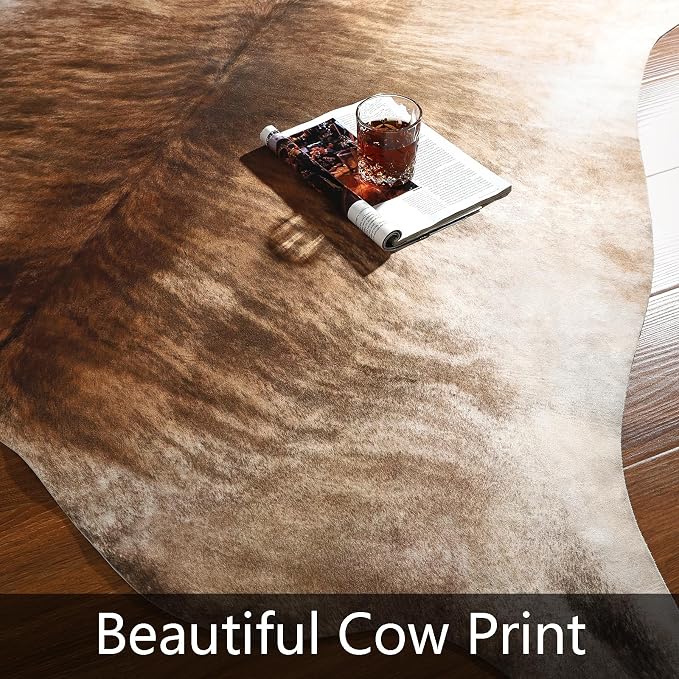AROGAN 8x10 Feet Faux Cowhide Area Rugs - Image 5
