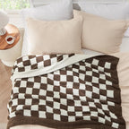 Bedsure Gentlesoft Checkered Twin Blanket - Image 6