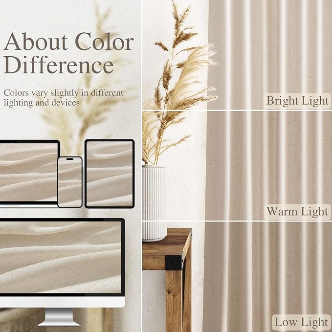 Nanspring 108 Inch Long Curtains - Image 3