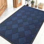 OLANLY Front Door Mat Outside Entrance 47x32, Heavy Duty Sturdy Natural Rubber by OLANLY