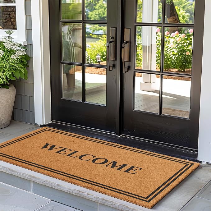 Barnyard Designs Natural Coco Coir Heavy Duty Backing Doormat - Image 4