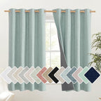 NICETOWN 100% Absolutely Blackout Linen Curtains by NICETOWN
