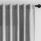 MYSKY HOME 95 Inch Sliding Door Curtains Farmhouse Light Filtering Privacy by MYSKYHOME