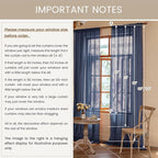 WAZZIO Boho Lace Curtains 84 Inches 2 Panel, Light Filtering Privacy Tassel & - Image 8