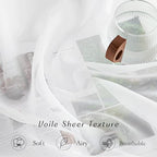 NICETOWN Sheer Curtains Panels for Bedroom - Image 4